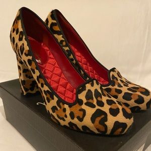 Cole Haan Nike Air Morgan pump leopard calf hair